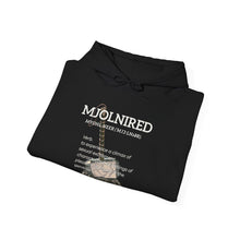 Load image into Gallery viewer, Minimalist 'MOLNRED' Graphic Hoodie by One who May Ascend