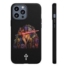Load image into Gallery viewer, Exclusive TSEGGS by OMA Tough Phone Case — Dark Sith Helmet & Skulls Design
