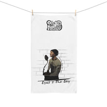 Load image into Gallery viewer, Eyes 2 the sky 2.0 Cool Urban Artist Hand Towel, Unique Gift for Music Lovers, Home Decor, Kitchen Towel, Perfect for Housewarming, Festival Accessory