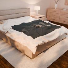 Load image into Gallery viewer, Velveteen Plush Blanket - 'MJOLNIRÆD' Minimal Dictionary Design by One who May Ascend