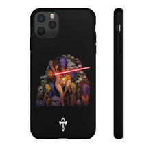Load image into Gallery viewer, Exclusive TSEGGS by OMA Tough Phone Case — Dark Sith Helmet & Skulls Design