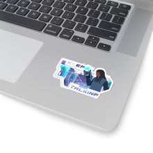 Load image into Gallery viewer, Futuristic "Keep Talking" Kiss-Cut Stickers for Tech Enthusiasts