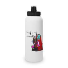 Load image into Gallery viewer, Violent By Design Stainless Steel Water Bottle, Sports Lid