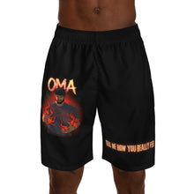 Load image into Gallery viewer, Fiery 'How You Really Feel' Graphic Jogger Shorts – Perfect for Summer, Fitness, or Casual Wear, Gaming, Gifts for Him, and Family Time