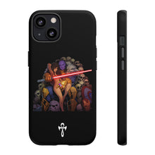 Load image into Gallery viewer, Exclusive TSEGGS by OMA Tough Phone Case — Dark Sith Helmet & Skulls Design