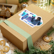 Load image into Gallery viewer, Futuristic "Keep Talking" Kiss-Cut Stickers for Tech Enthusiasts