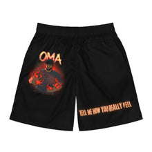 Load image into Gallery viewer, Fiery 'How You Really Feel' Graphic Jogger Shorts – Perfect for Summer, Fitness, or Casual Wear, Gaming, Gifts for Him, and Family Time