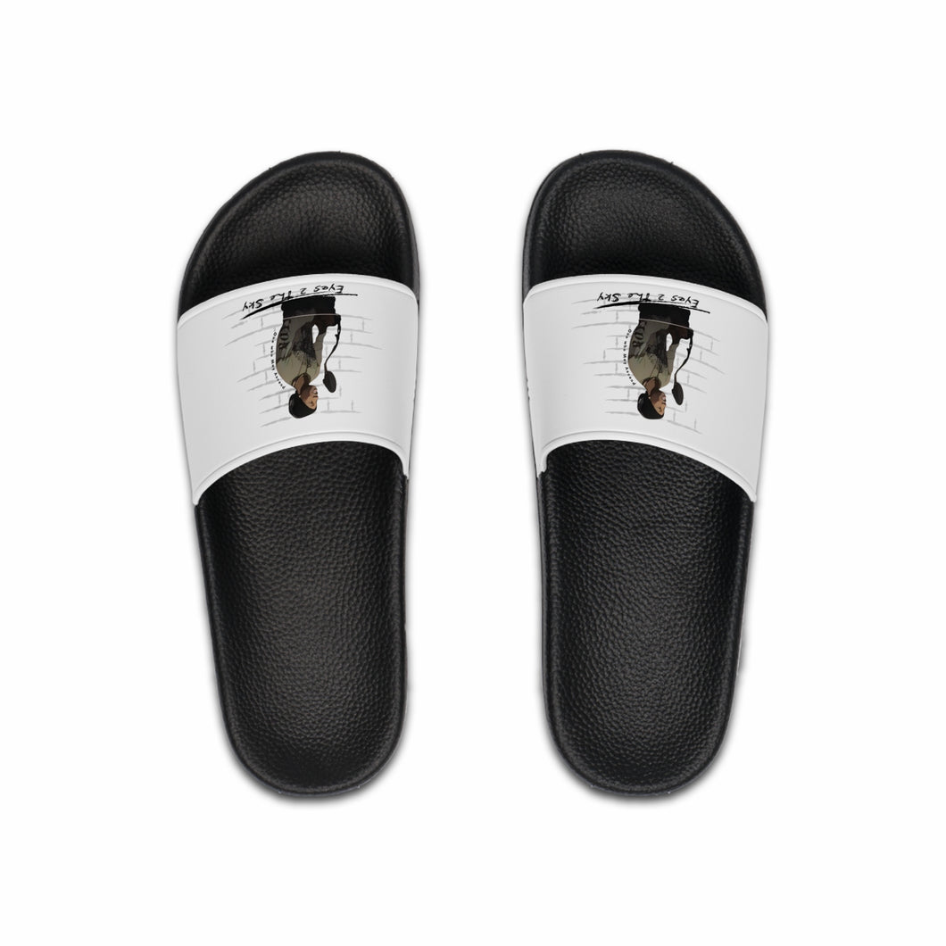 Eyes 2 the Sky 2.0 Chic Men's Slide Sandals with Unique Design, Casual Footwear, Beach Essentials, Fashionable Slippers, Gift for Him