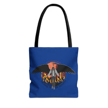 Load image into Gallery viewer, &#39;Talking To My Demons&#39; Blue AOP Tote Bag | Stylish Reusable Bag for Everyday Use | Perfect for Grocery Shopping, Beach Days, Travel, and Gifts
