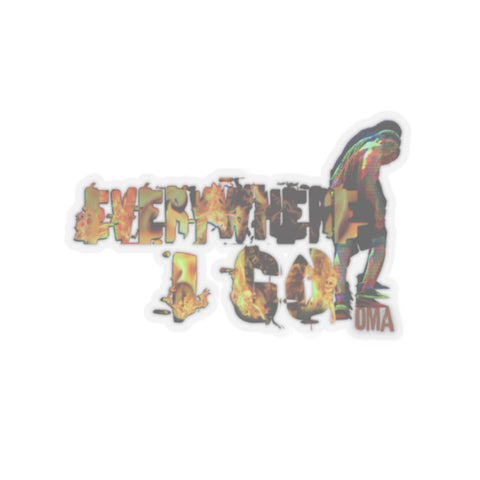 'Everywhere I Go' Kiss-Cut Stickers