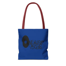Load image into Gallery viewer, &#39;Talking To My Demons&#39; Blue AOP Tote Bag | Stylish Reusable Bag for Everyday Use | Perfect for Grocery Shopping, Beach Days, Travel, and Gifts
