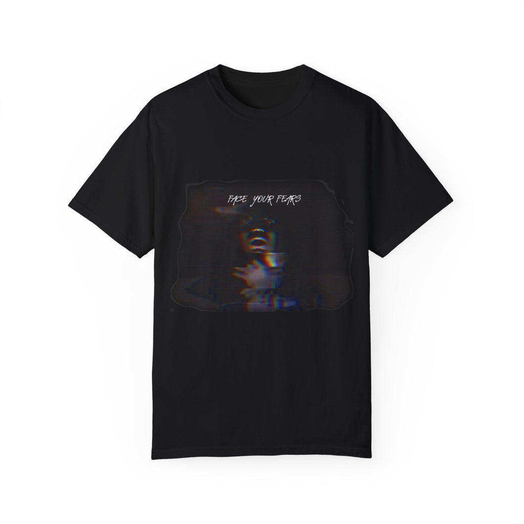 FACE YOUR FEARS Unisex Garment-Dyed T-shirt
