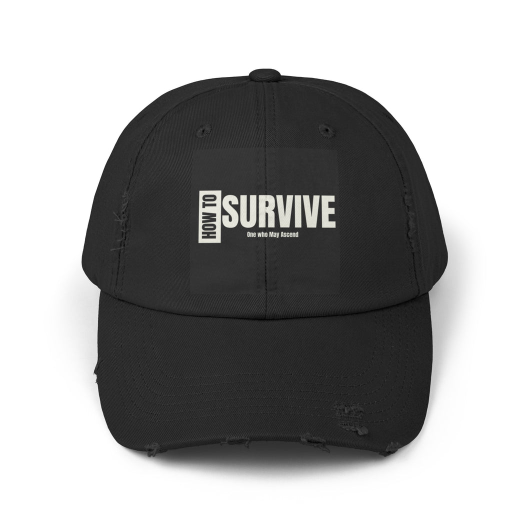 How To Survive Unisex Distressed Cap