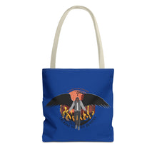 Load image into Gallery viewer, &#39;Talking To My Demons&#39; Blue AOP Tote Bag | Stylish Reusable Bag for Everyday Use | Perfect for Grocery Shopping, Beach Days, Travel, and Gifts
