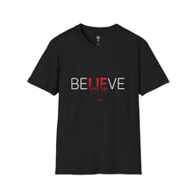 Load image into Gallery viewer, T-Shirt — 'BE LIEVE' Exclusive Shirt by OMA
