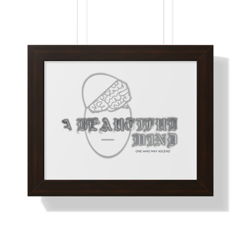 A Beautiful Mind Framed Horizontal Poster