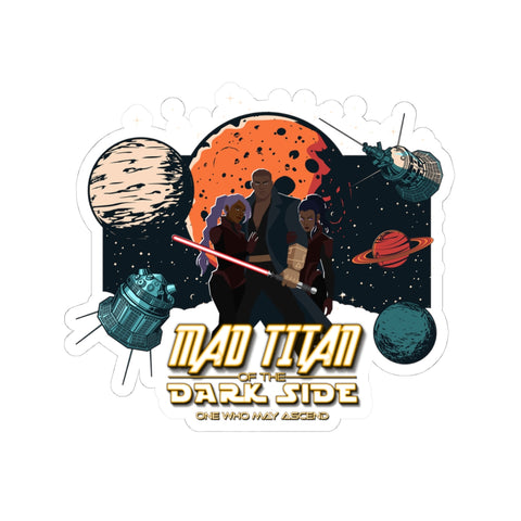 Mad Titan Of The Dark Side Kiss-Cut Stickers | Fun, Colorful Decor for Laptops, Notebooks, Gifts, Space Lovers, Sci-Fi Fans