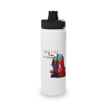 Load image into Gallery viewer, Violent By Design Stainless Steel Water Bottle, Sports Lid

