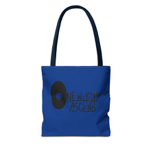 Load image into Gallery viewer, &#39;Talking To My Demons&#39; Blue AOP Tote Bag | Stylish Reusable Bag for Everyday Use | Perfect for Grocery Shopping, Beach Days, Travel, and Gifts
