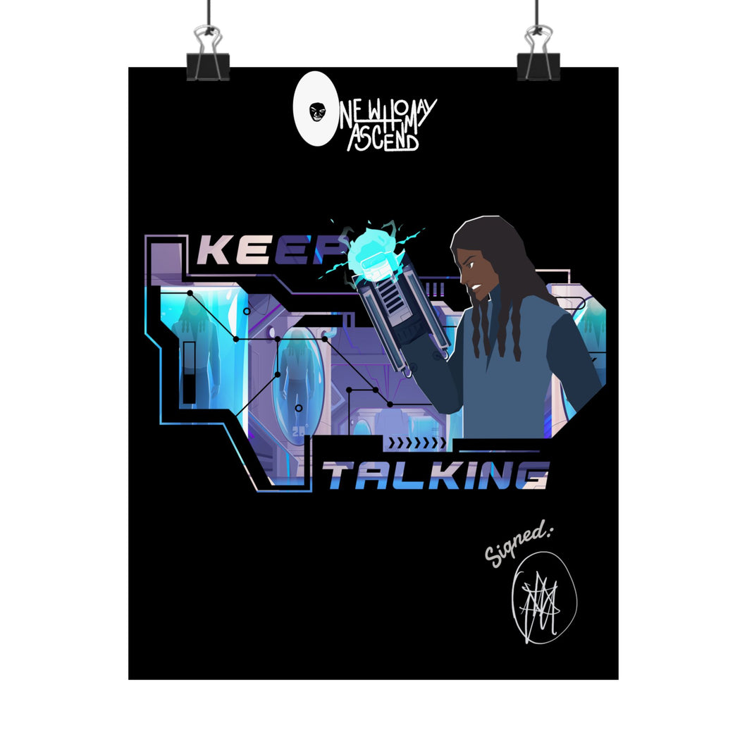 Futuristic Matte Vertical Poster - 