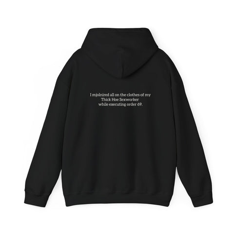 Minimalist 'MOLNRED' Graphic Hoodie by One who May Ascend