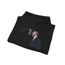 Load image into Gallery viewer, Exclusive OMA Vocal Studio Hoodie — Singer Portrait Front + Bold Script Back
