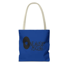 Load image into Gallery viewer, &#39;Talking To My Demons&#39; Blue AOP Tote Bag | Stylish Reusable Bag for Everyday Use | Perfect for Grocery Shopping, Beach Days, Travel, and Gifts
