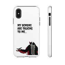 Load image into Gallery viewer, Talking To My Demons Tough Mobile Phone Cases

