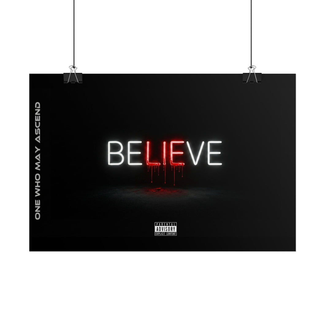 Believe Cover Art Official Poster — by OMA