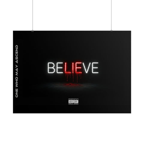 Believe Cover Art Official Poster — by OMA