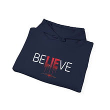 Load image into Gallery viewer, 'BELIEVE' Red Drip Graphic Pullover by oMA

