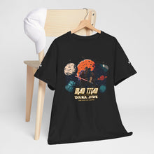 Load image into Gallery viewer, Mad Titan of the Dark Side Unisex Heavy Cotton Tee | Space Art T-Shirt, Gift for Sci-Fi Lovers, Casual Wear, Galaxy Theme Shirt
